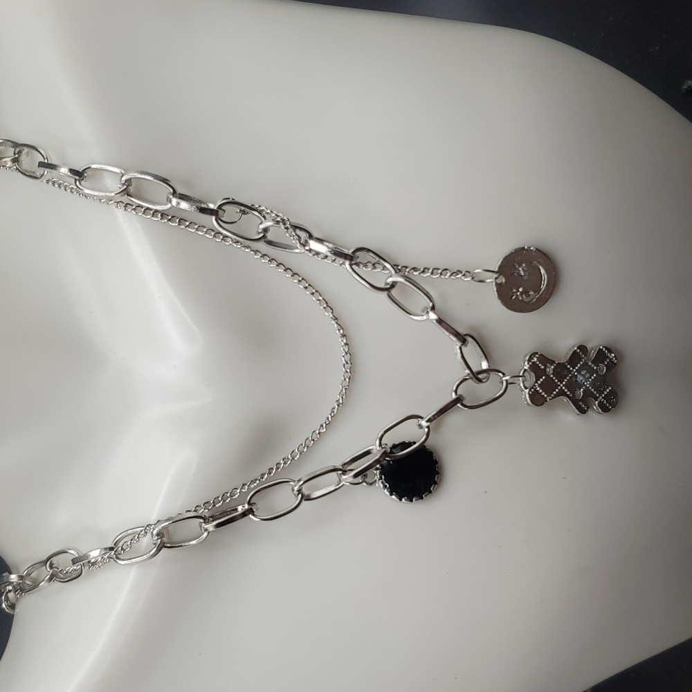 N3028 punk grunge‎ novelty charm necklace